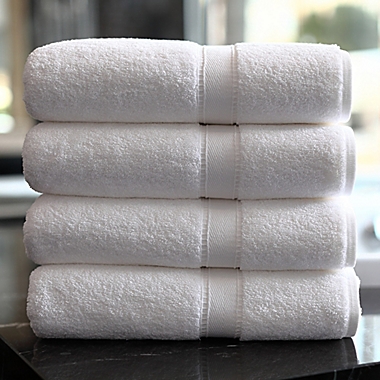 Linum Home Textiles Terry 4-Piece Bath Towel Set in White. View a larger version of this product image.