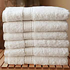 Alternate image 1 for Linum Home Textiles Terry 6-Piece Washcloth Set in White