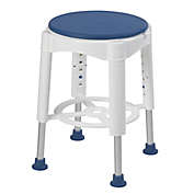 Drive Medical Bathroom Safety Swivel Seat Shower Stool in Blue