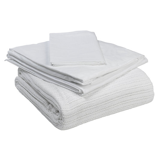 Alternate image 1 for Drive Medical Hospital Bed Bedding in a Box in White