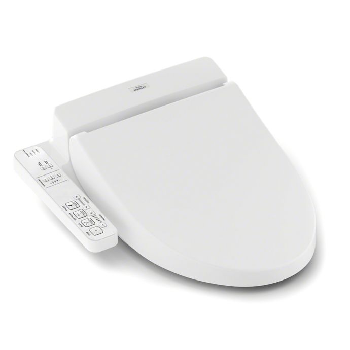 TOTO® Washlet® A100 Elongated Bidet Toilet Seat in White ...