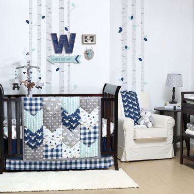 woodland nursery bedding boy