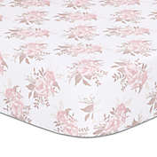 The Peanutshell&trade; Grace Fitted Crib Sheet in Pink