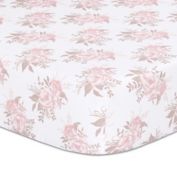The Peanutshell&trade; Grace Fitted Crib Sheet in Pink