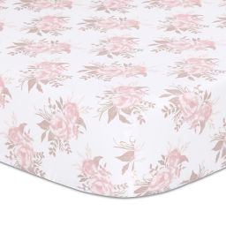 The Peanutshell™ Grace Fitted Crib Sheet in Pink