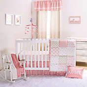 The Peanutshell&trade; Sweet Swan Crib Bedding Collection in Coral