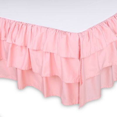 coral crib skirt