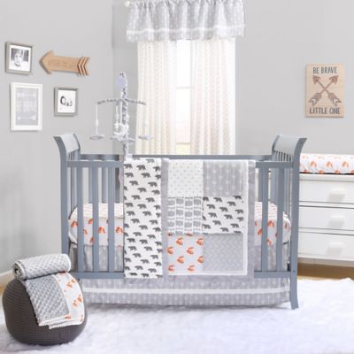 peanut shell woodland trails crib bedding