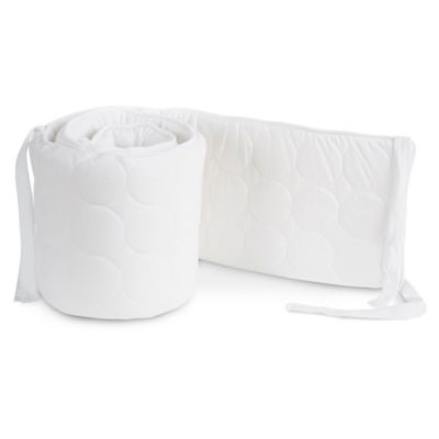 white crib bumper pads