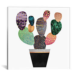 iCanvas Pretty Cactus Square Canvas Wall Art
