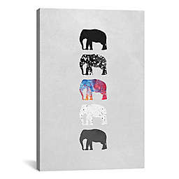 iCanvas Five Elephants Canvas Wall Art