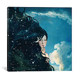 iCanvas Lady Knight Square Canvas Wall Art