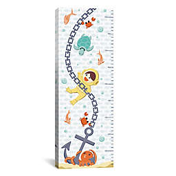 iCanvas Creatures of the Sea Growth Chart Canvas Wall Art