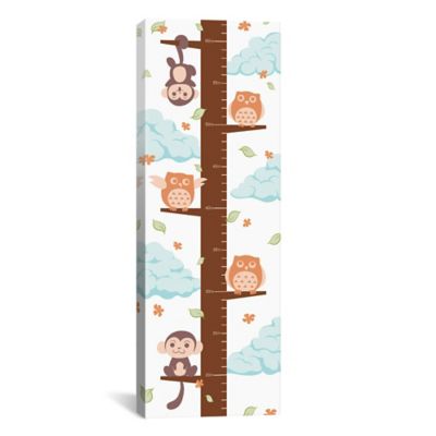 iCanvas Hanging on the Treetop Growth Chart Canvas Wall Art