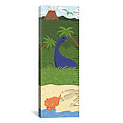 iCanvas The Age of Dinosaurs Growth Chart Canvas Wall Art