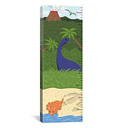 iCanvas The Age of Dinosaurs Growth Chart Canvas Wall Art