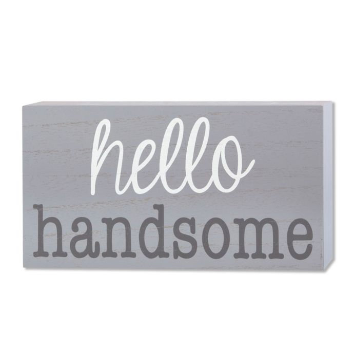 Wendy Bellissimo™ "hello handsome" Wood Wall Art | Bed ...