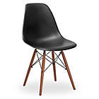 Alternate image 0 for Poly & Bark Vortex Side Chair Walnut Legs in Black