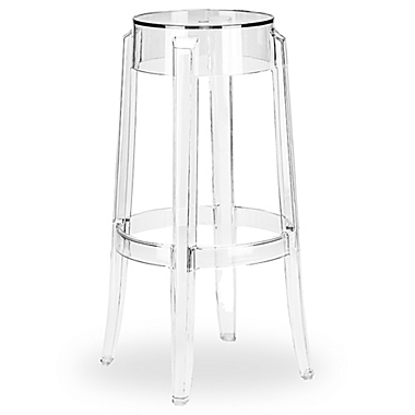 Edgemod Burton Bar Stool in Clear. View a larger version of this product image.