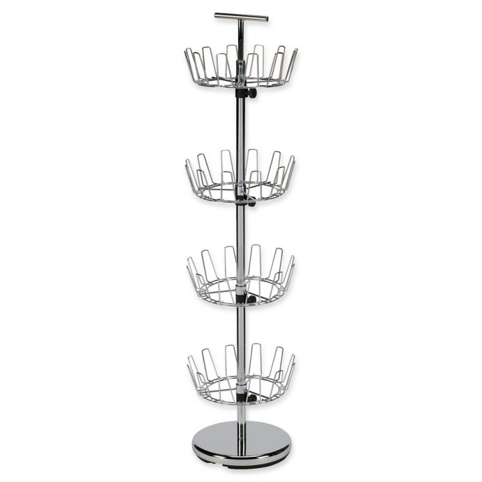 Household Essentials® 4Tier Revolving Shoe Tree in Chrome