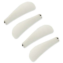 Real Simple® 4-count Velvet Clip-On Shoulder Shapers in Dove