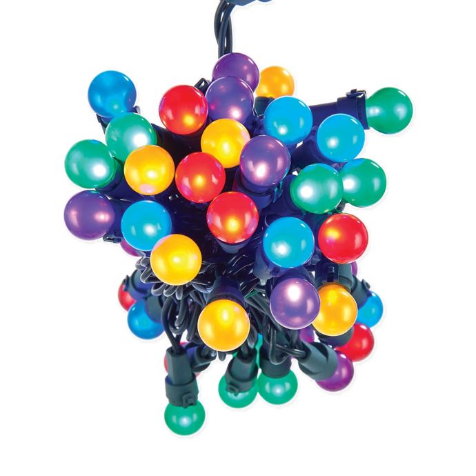 Kurt Adler 50Light LED Pearlized Christmas Light Set Bed Bath & Beyond