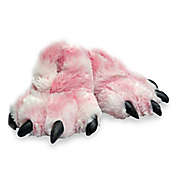 Wishpets Furry Tiger Paw Size Small Slippers in Pink