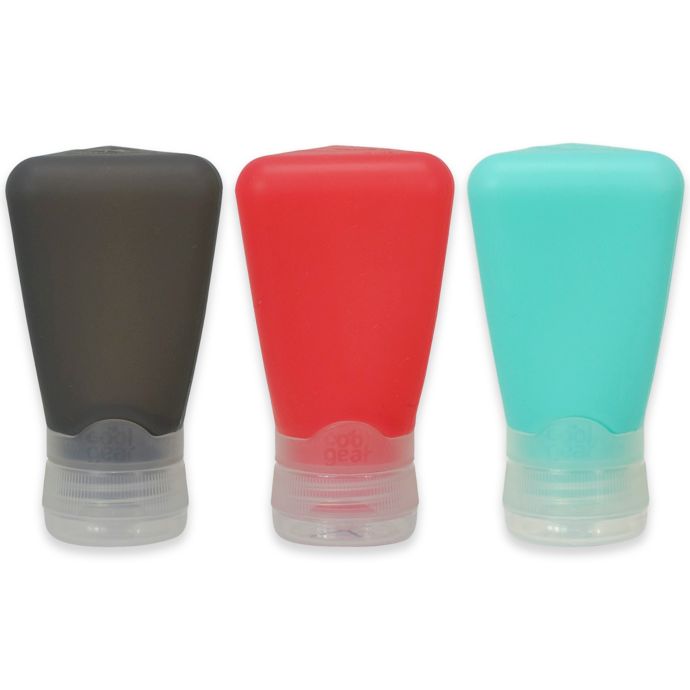 Cool Gear 3Pack Go Gear Travel Containers in Pink/Grey/Blue Bed Bath