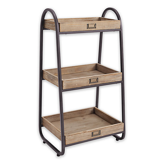 Alternate image 1 for 3-Tier Bath Stand in Rustic Brown