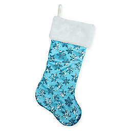 Northlight Sequin Christmas Stocking in Blue