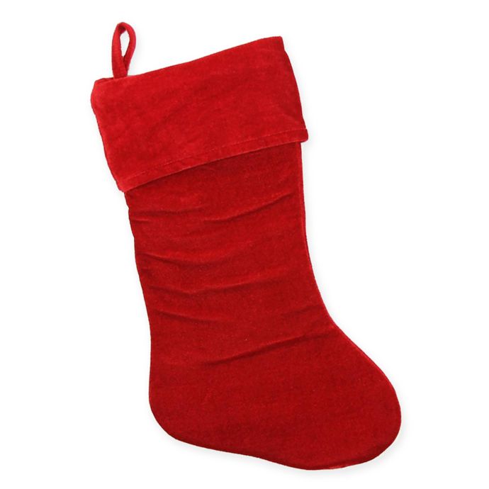 Traditional Velvet Christmas Stocking Bed Bath & Beyond