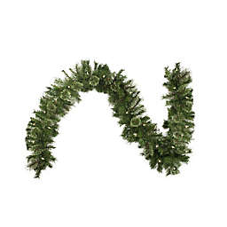 Northlight 9-Foot Pre-Lit Mixed Pine Garland with Clear Lights