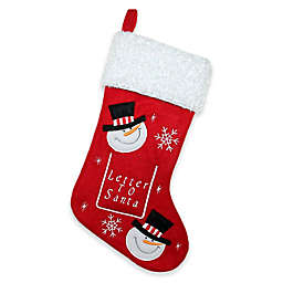 Northlight Embroidered Letter to Santa Christmas Stocking