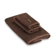 Avanti Premier Ivory Script Monogram Letter "I" Hand Towel in Mocha