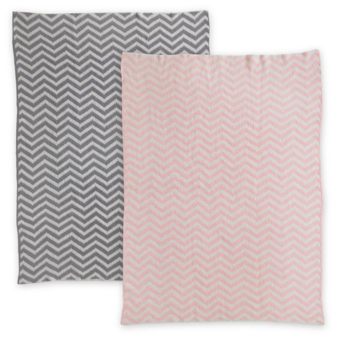 Living Textiles Chenille Chevron Knit Blanket Bed Bath and Beyond Canada