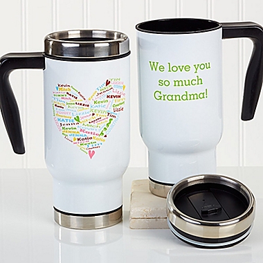 Heart of Love 14 oz. Commuter Travel Mug. View a larger version of this product image.