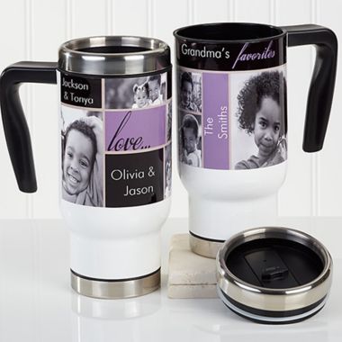 My Favorite Faces 14 oz. Photo Commuter Travel Mug. View a larger version of this product image.