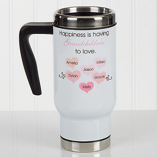 Alternate image 1 for What is Happiness? 14 oz. Commuter Travel Mug
