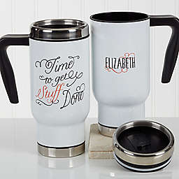 Daily Cup of Inspiration 14 oz. Travel Mug in White