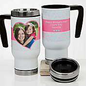 Love You This Much 14 oz. Commuter Travel Mug in White