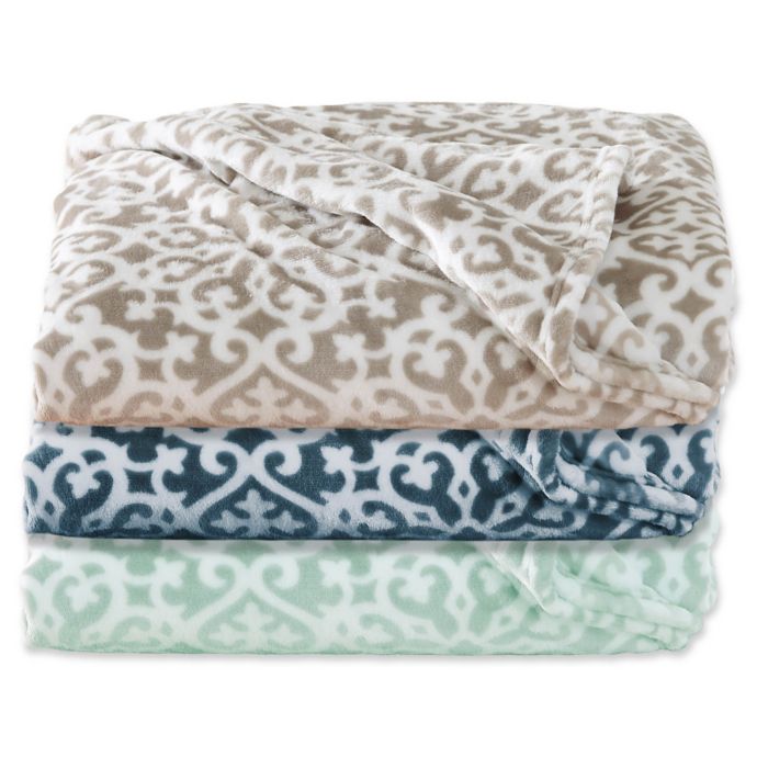 Great Bay Home Reesa Ultra Plush Throw Blanket Bed Bath and Beyond Canada
