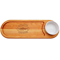 Carved Solutions Trout Lake House 21-Inch x 7-Inch Everyday Dip & Serve Board
