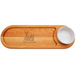 Carved Solutions Deer 21-Inch x 7-Inch Everyday Dip & Serve Board