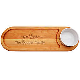 Carved Solutions Gather 21-Inch x 7-Inch Everyday Dip & Serve Board