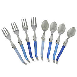 French Home Laguiole Flatware Collection in French Blue
