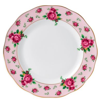 Royal Albert New Country Roses Vintage Dinner Plate in Pink