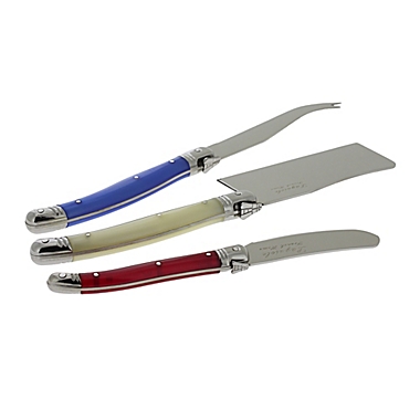 Laguiole&reg; by French Home 3-Piece Cheese Knives. View a larger version of this product image.