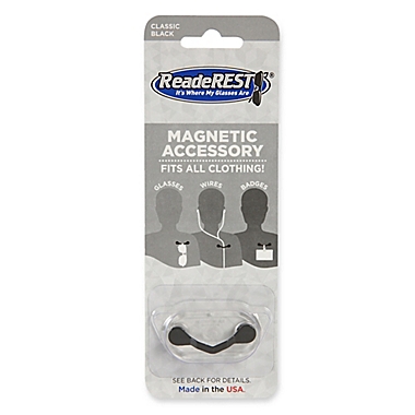 ReadeREST&reg; Magnetic Eyeglass Holder in Black. View a larger version of this product image.