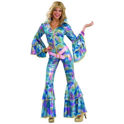 womens disco jumpsuit costume