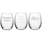 Alternate image 0 for Susquehanna Glass Etched Stemless Wine Glass Collection